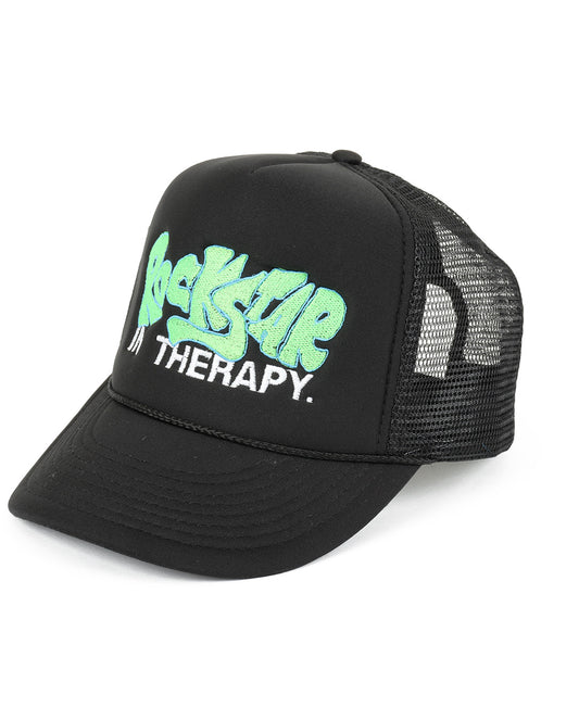 Rockstar Back Mesh Trucker Hat black