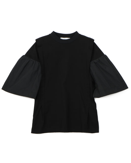Cotton jersey T-shirt black
