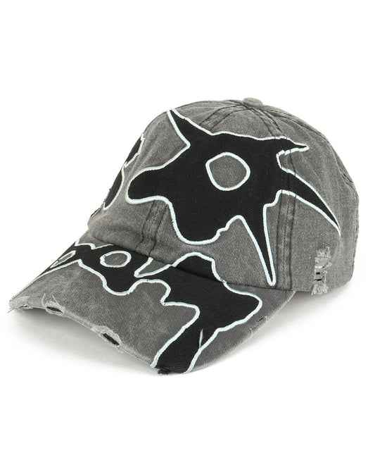 Locke Denim Applique Baseball Cap