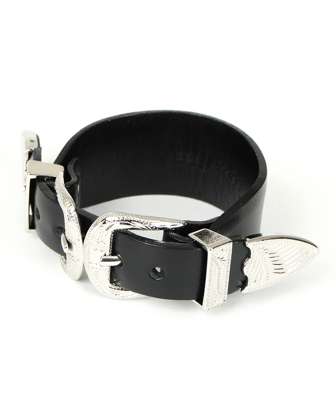 Double Buckle Bangle black – LOVE nagoya