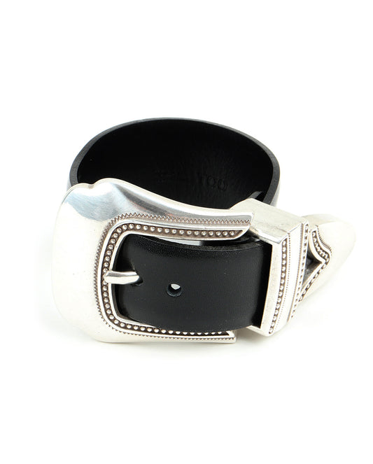 Leather Bangle black