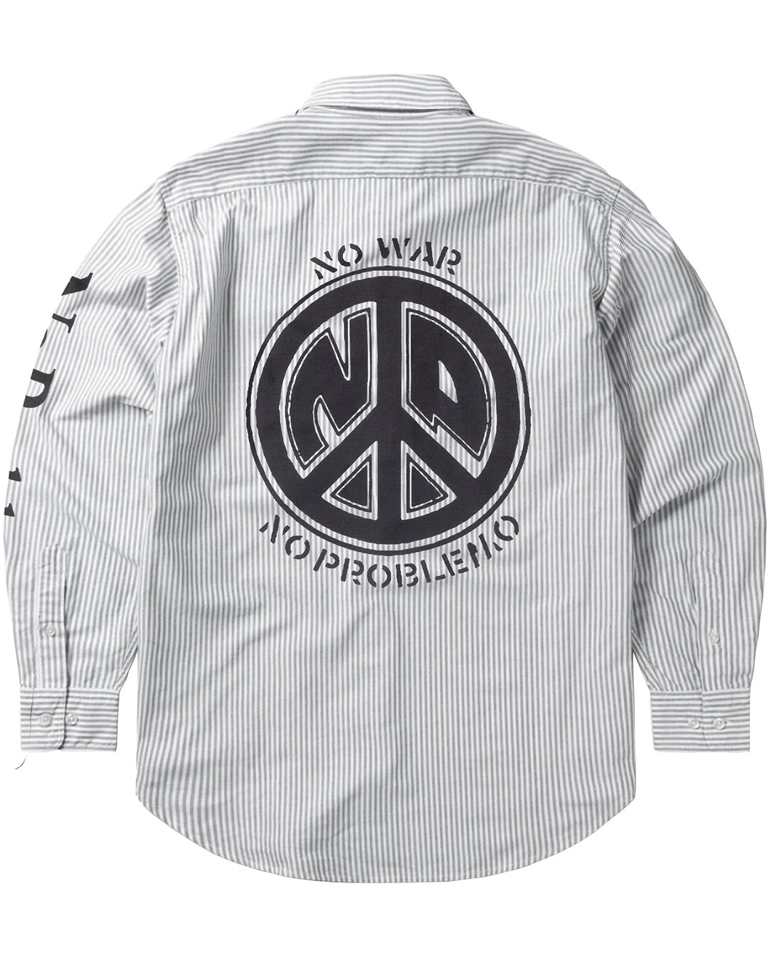 Graphic Printed Oxford Shirt black