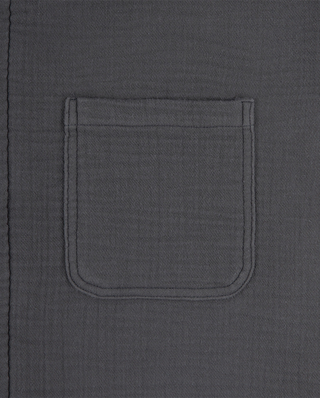 Cotton Gauze Short Shirt Jacket charcoal