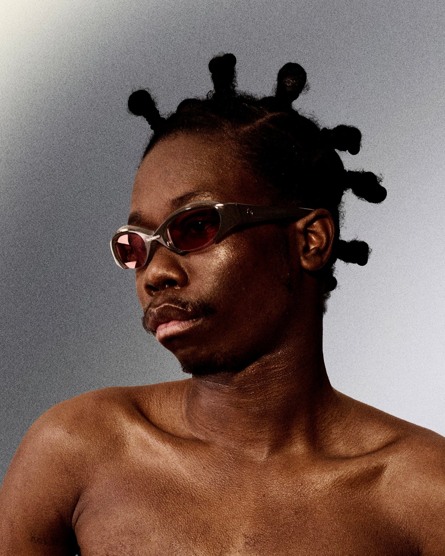 No Problemo x Le Specs Cyborg Sunglasses smoke-plum-mono