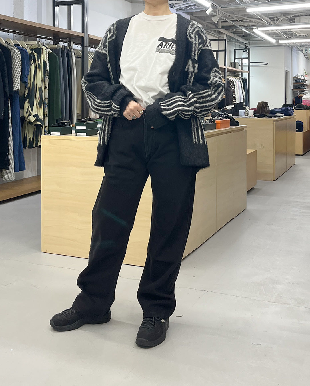 Oversized Chenille Column Knit Cardigan