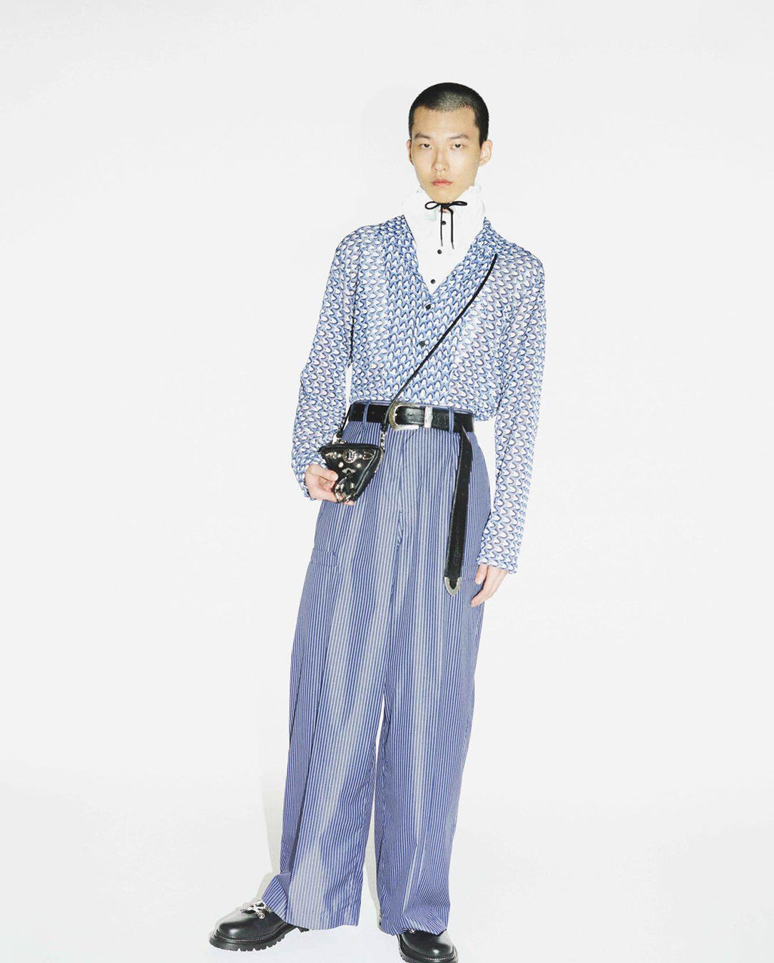 Buckle Wide Belt black