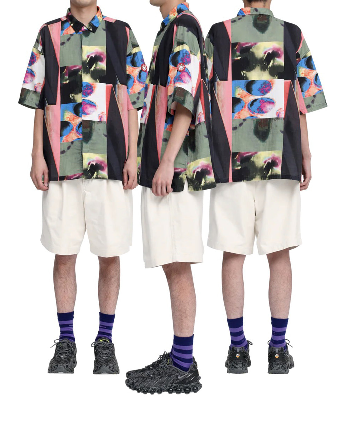 Two Tuck Shorts beige