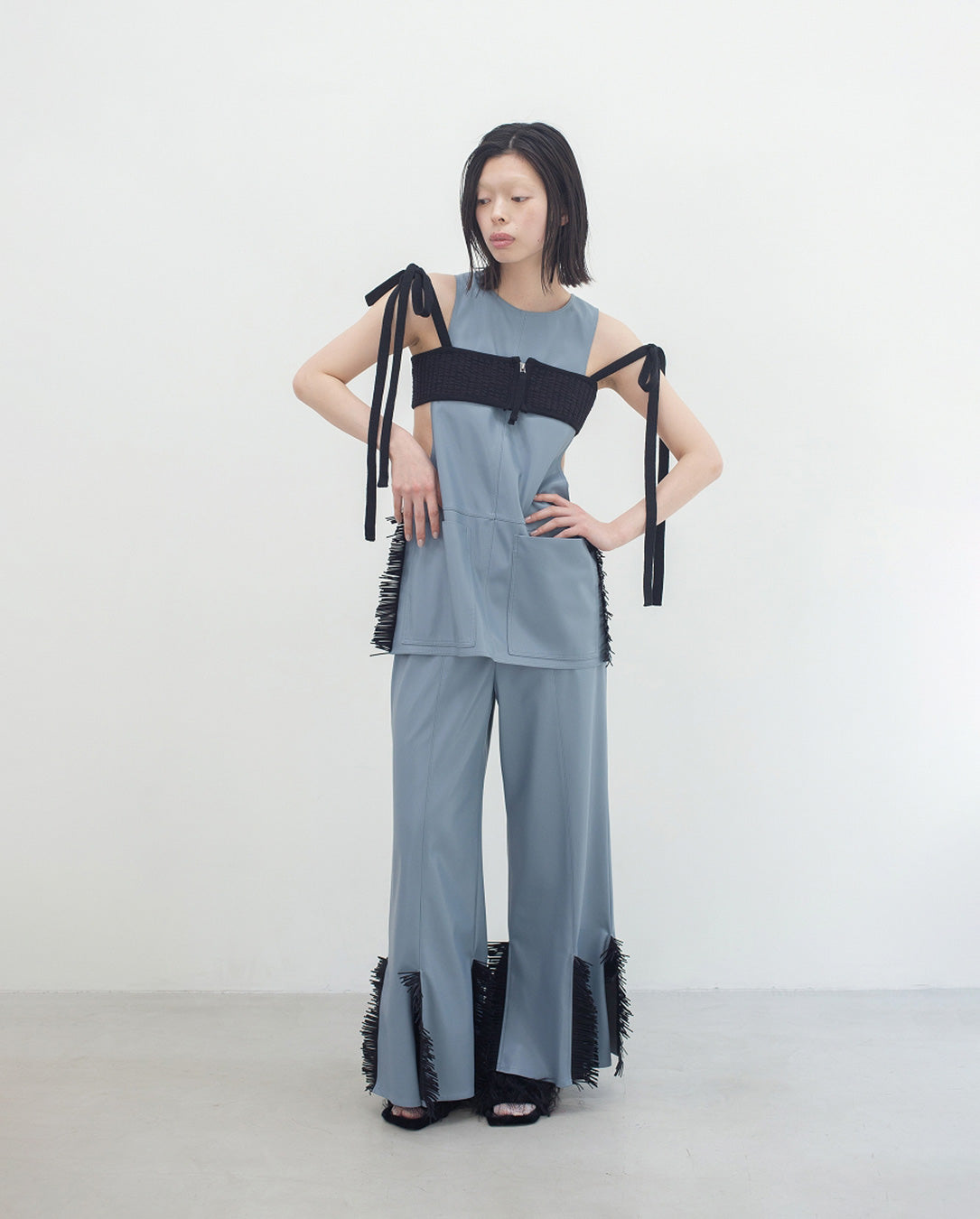 Fake Leather Pants black