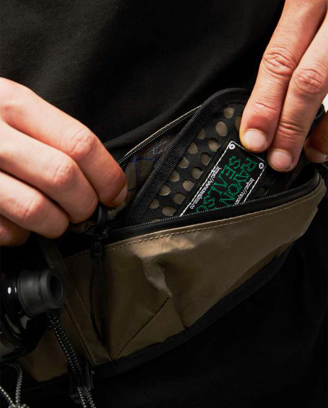 Mesh Wallet forest brown