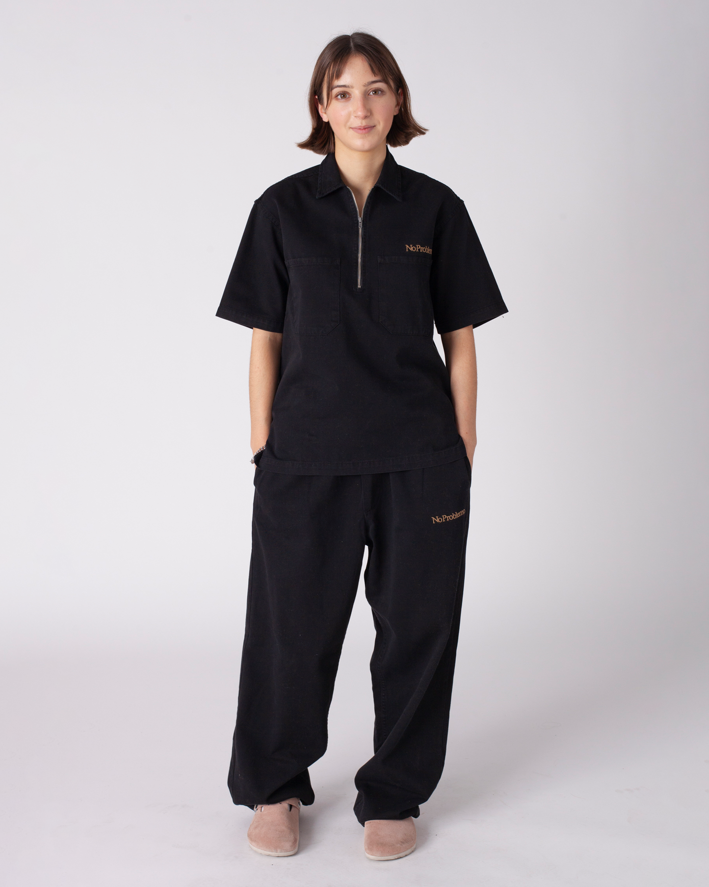 Mini Problemo Work Pant-Twill black