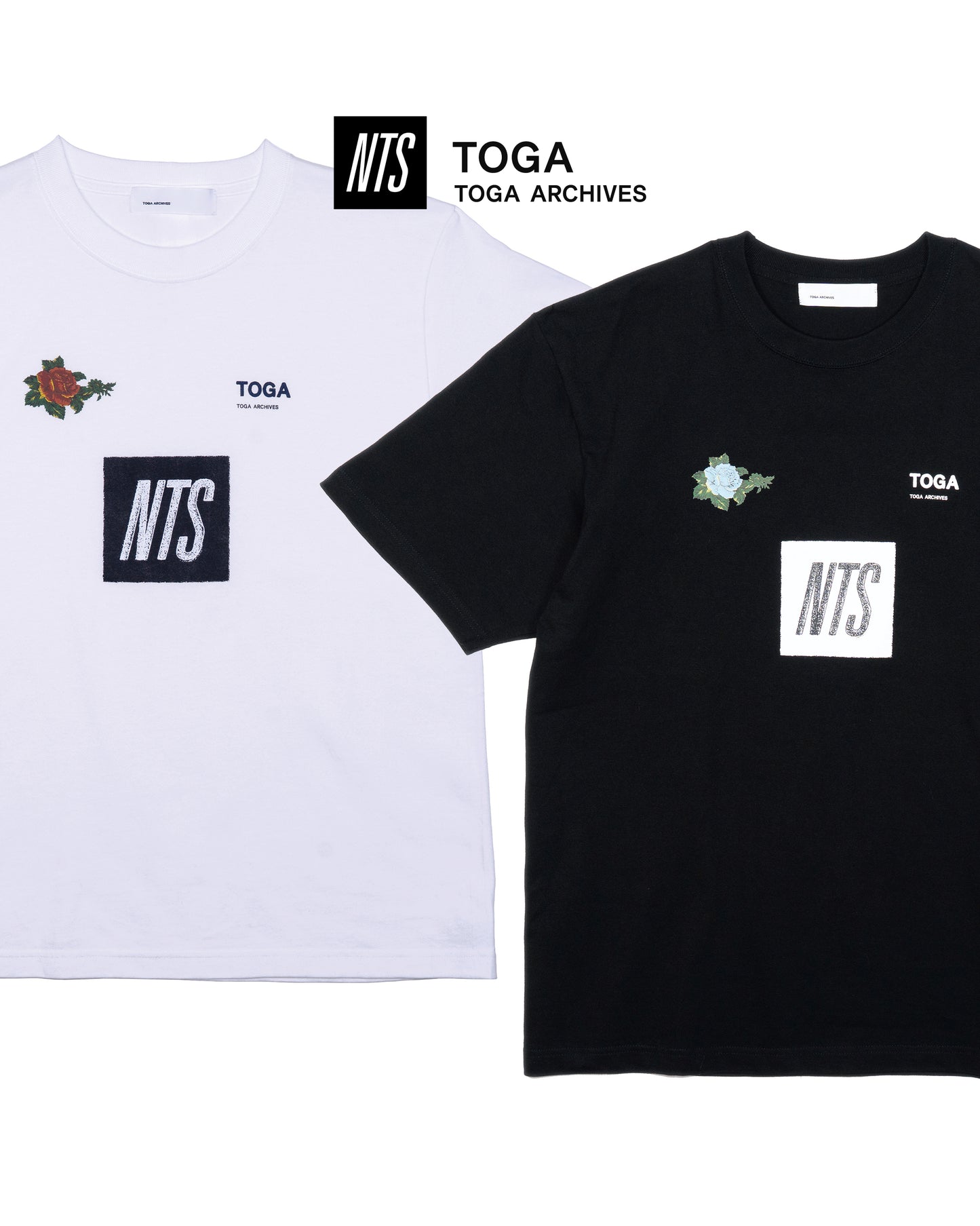 Logo print T-shirt TOGA×NTS black