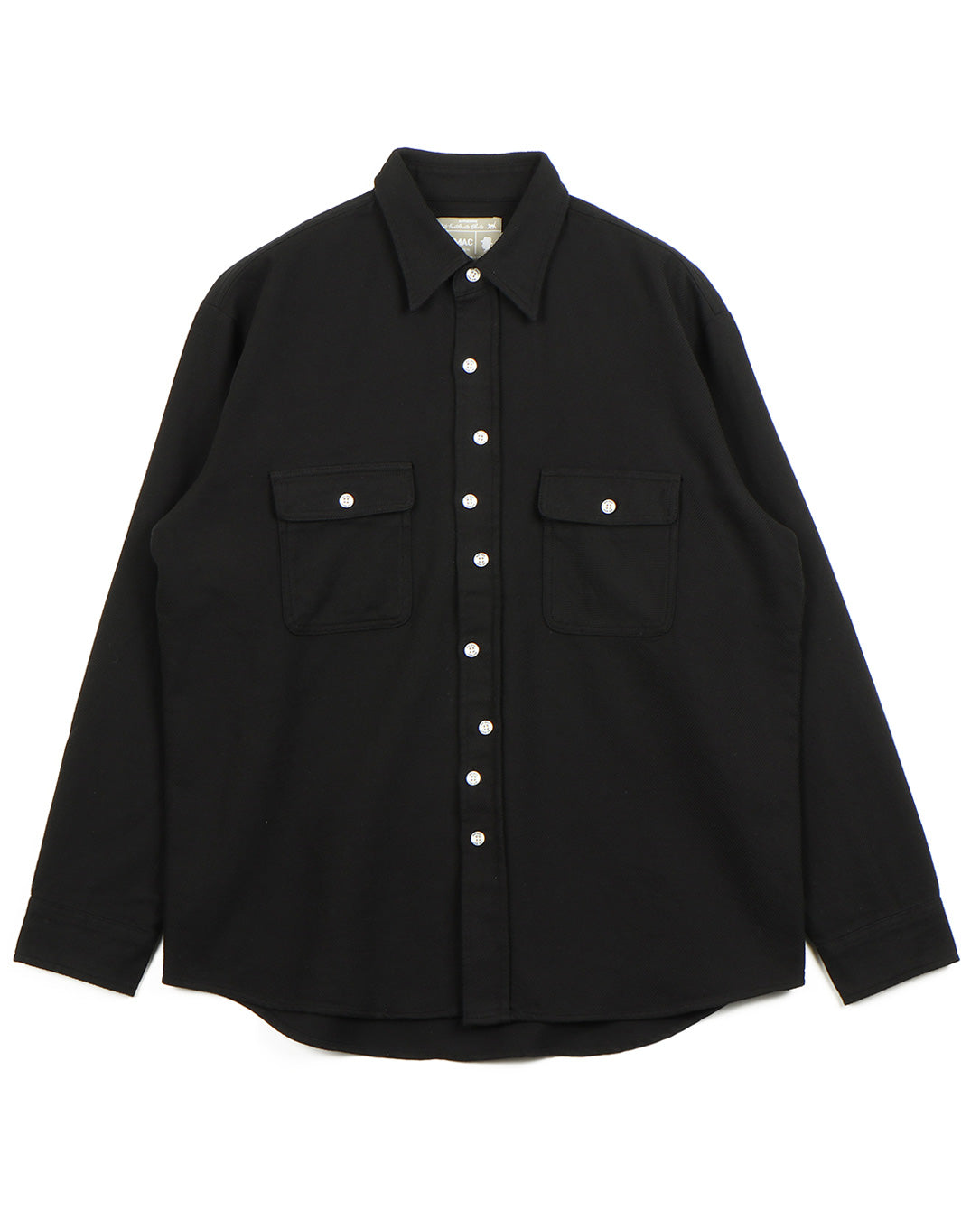 Cat Foot Print Nel Shirt black – LOVE nagoya