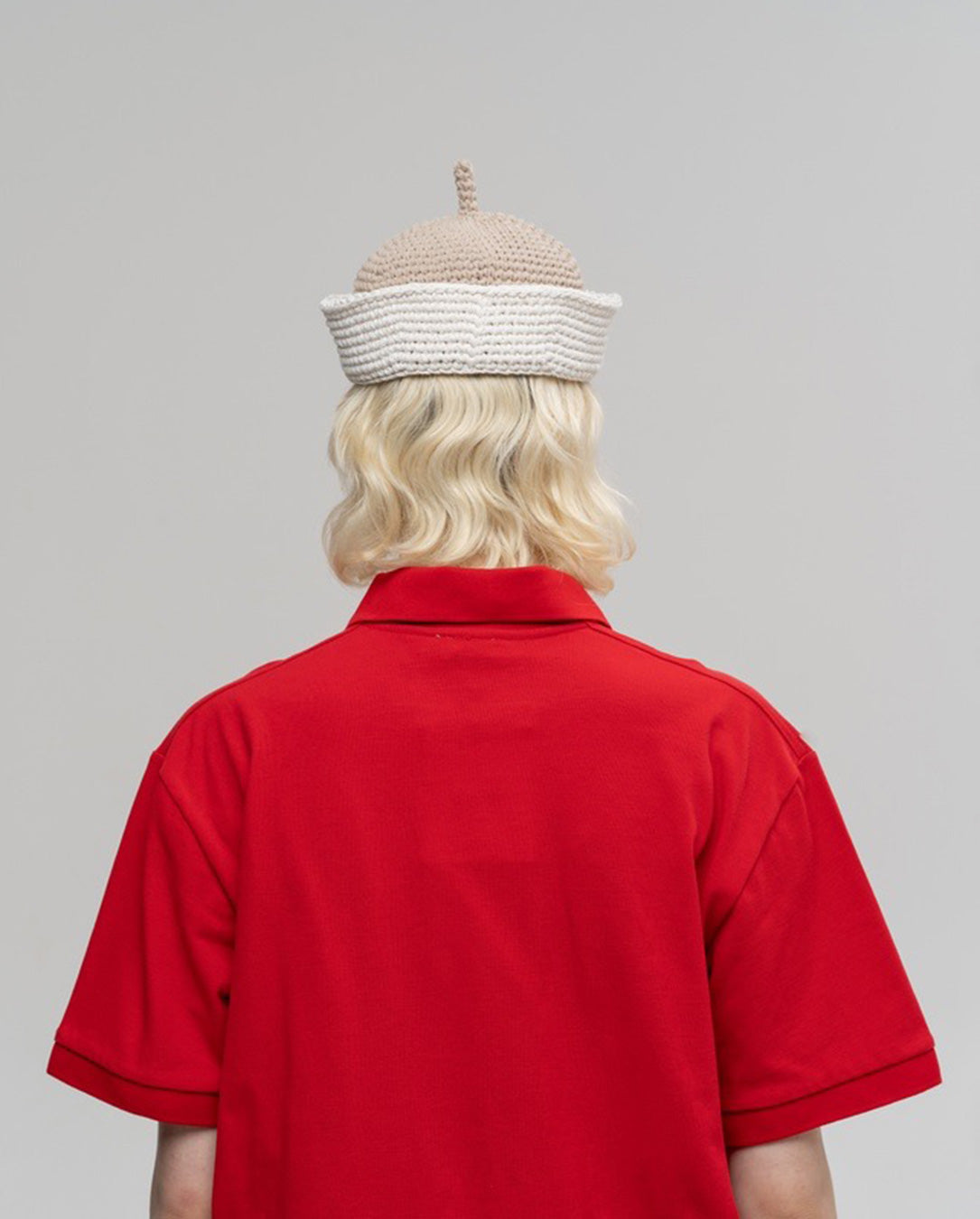 Crocheted Sailor Hat T2034 beige