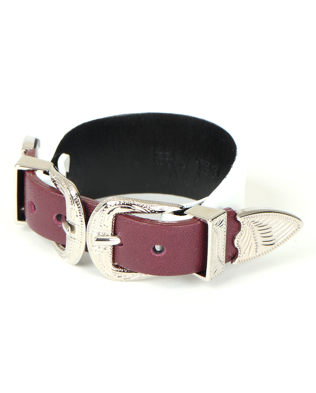 Double Buckle Bangle dark red – LOVE nagoya