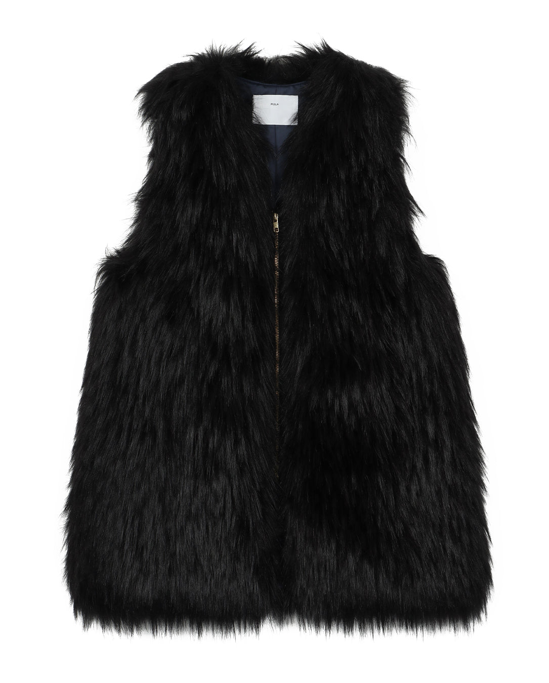 Fur Long Vest black – LOVE nagoya