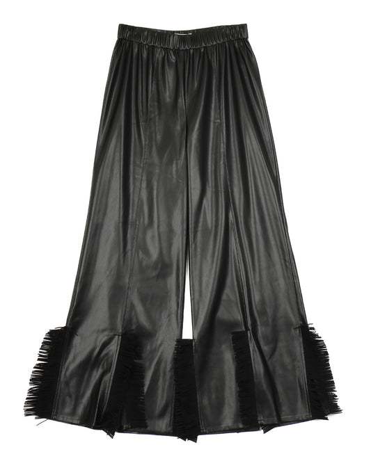 Fake Leather Pants black
