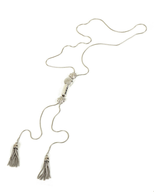 Metal Loop Tie Small silver