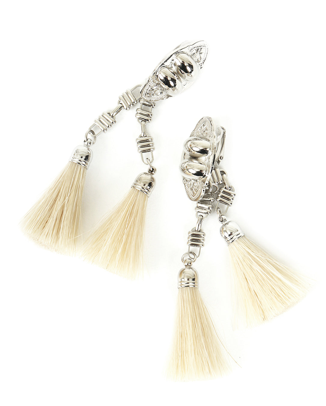 Paparazzi white sales fringe earrings