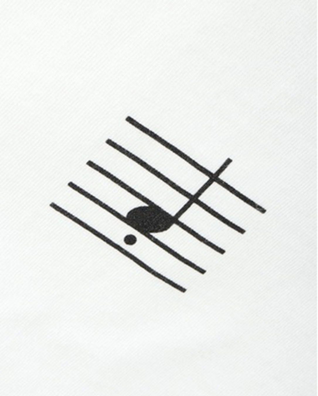 Magic,Made Visible Cut Off Print T-shirt white