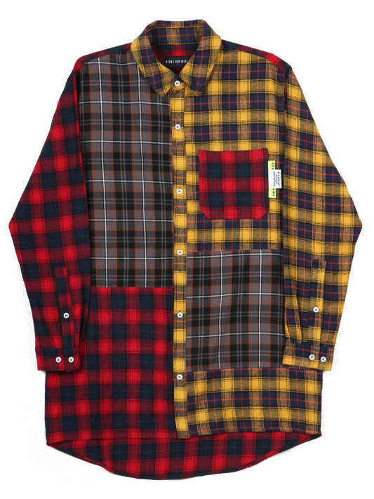Arial Canopy Checked Panel Shirt (bright check multi)