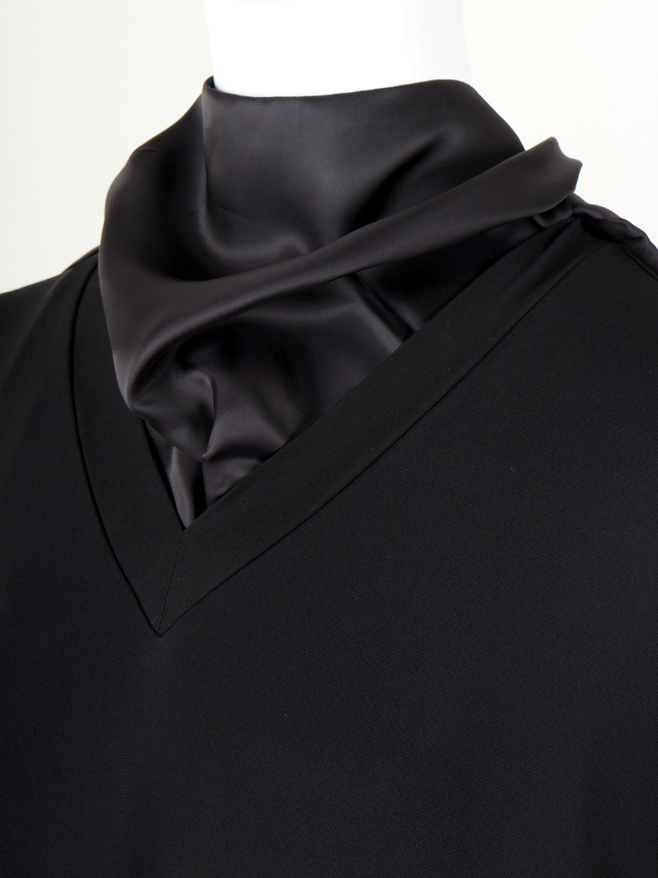 Rayon Jersey Mesh Dress (black)