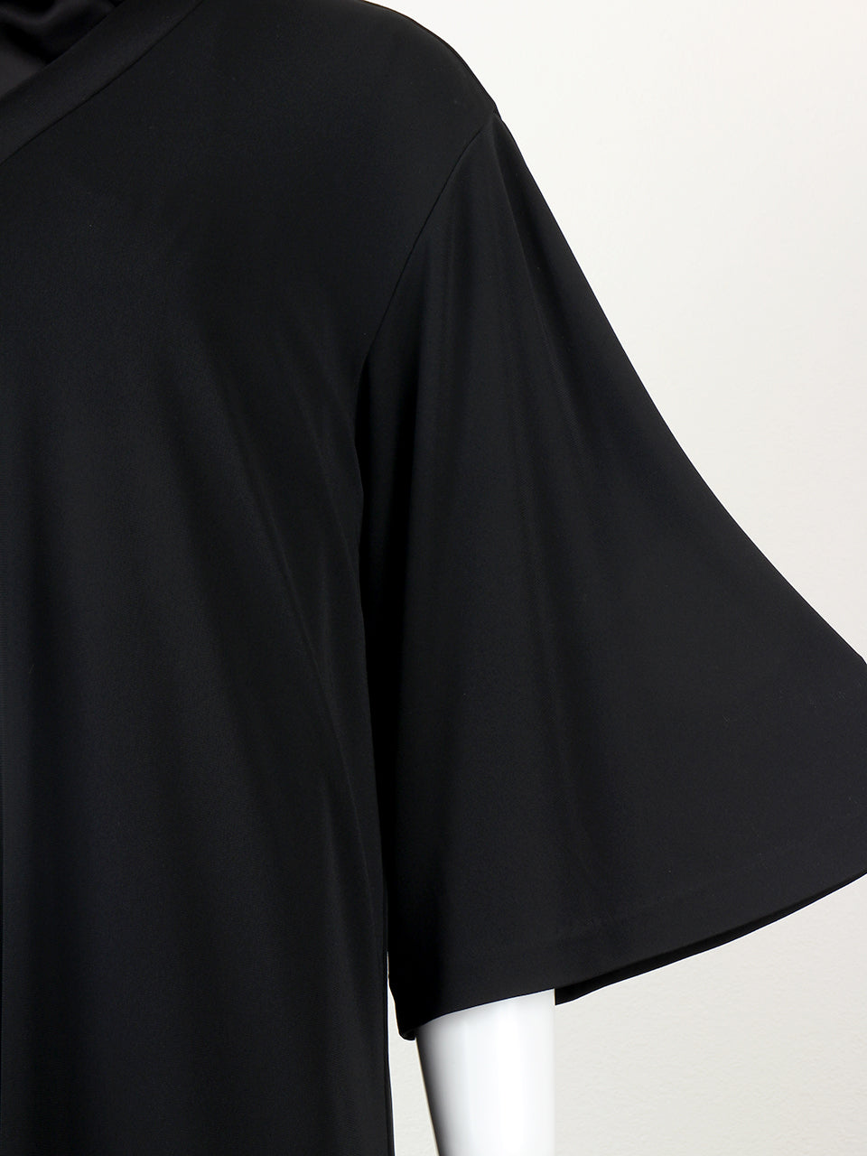 Rayon Jersey Mesh Dress black