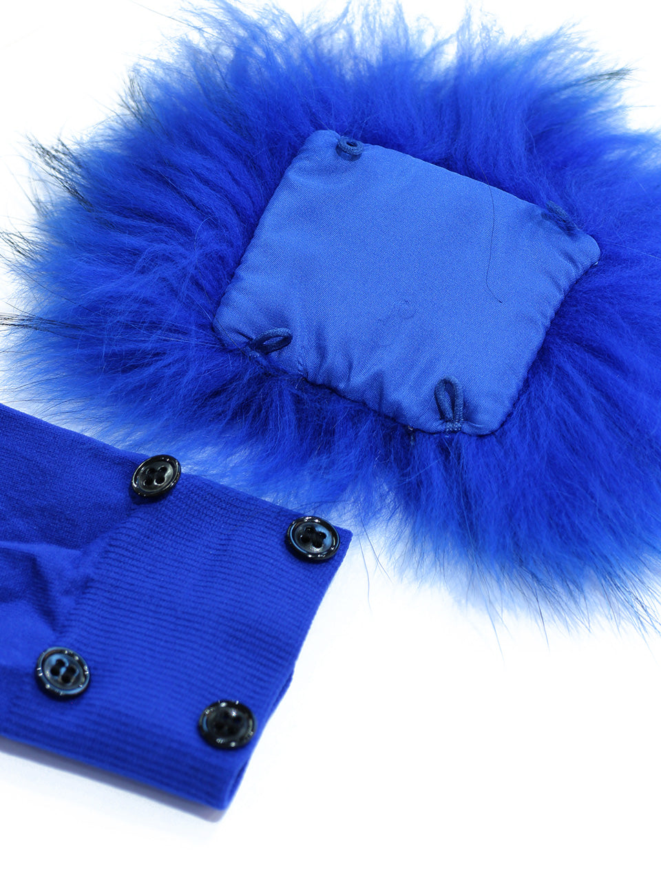 Raccon Fur Socks (blue)