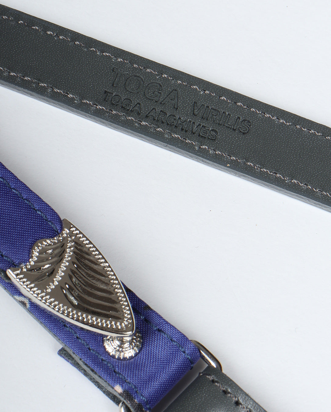 Leather Nylon Belt (blue)