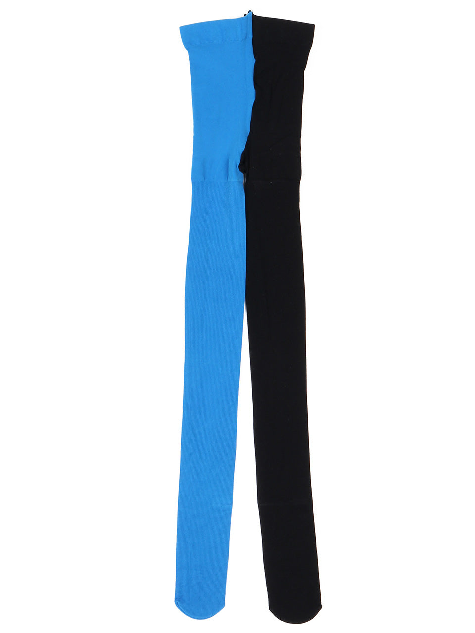 Slim Fit Ribbed Tights (blue/black)