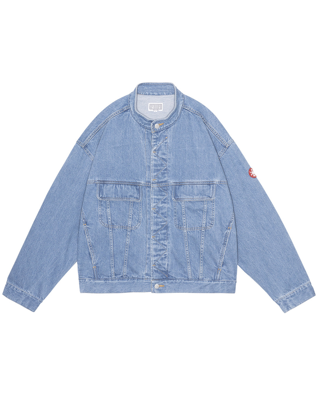 Washed Nep Denim Trucker Jacket