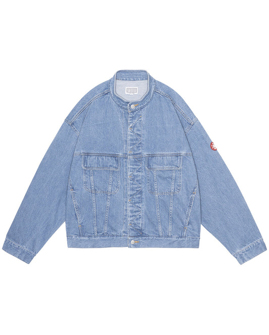 Washed Nep Denim Trucker Jacket