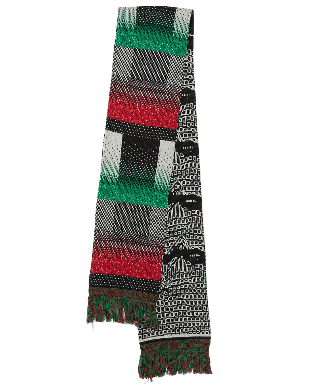 Jacquard Knit Soccer Scarf