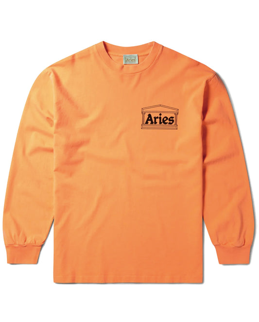 Temple LS Tee fluoro-red