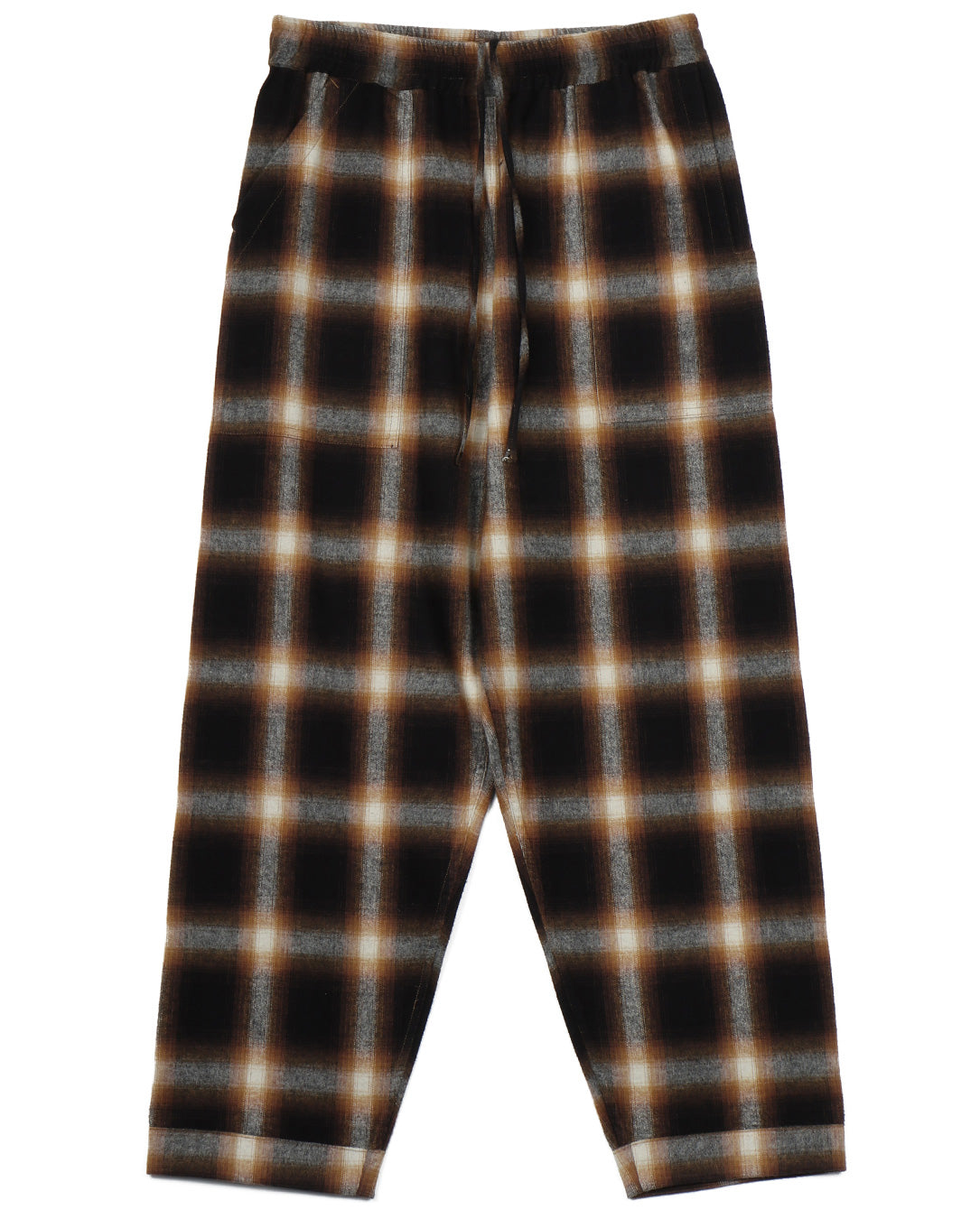 Night Pants Hombre Plaid brown