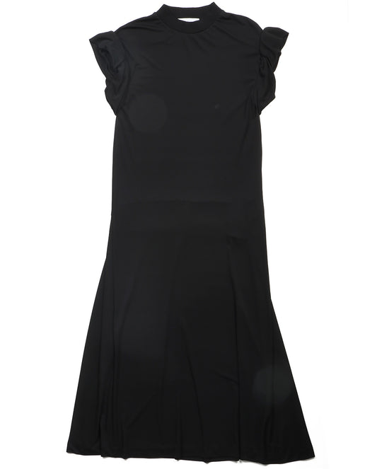 High Twist Smooth Jersey Dress black