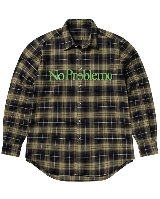 No Problemo Plaid Shirt green