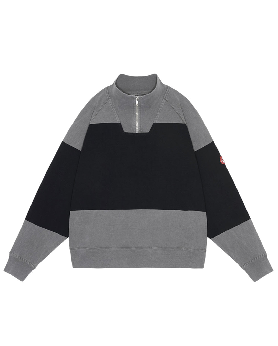 Overdye Stripe Half Zip