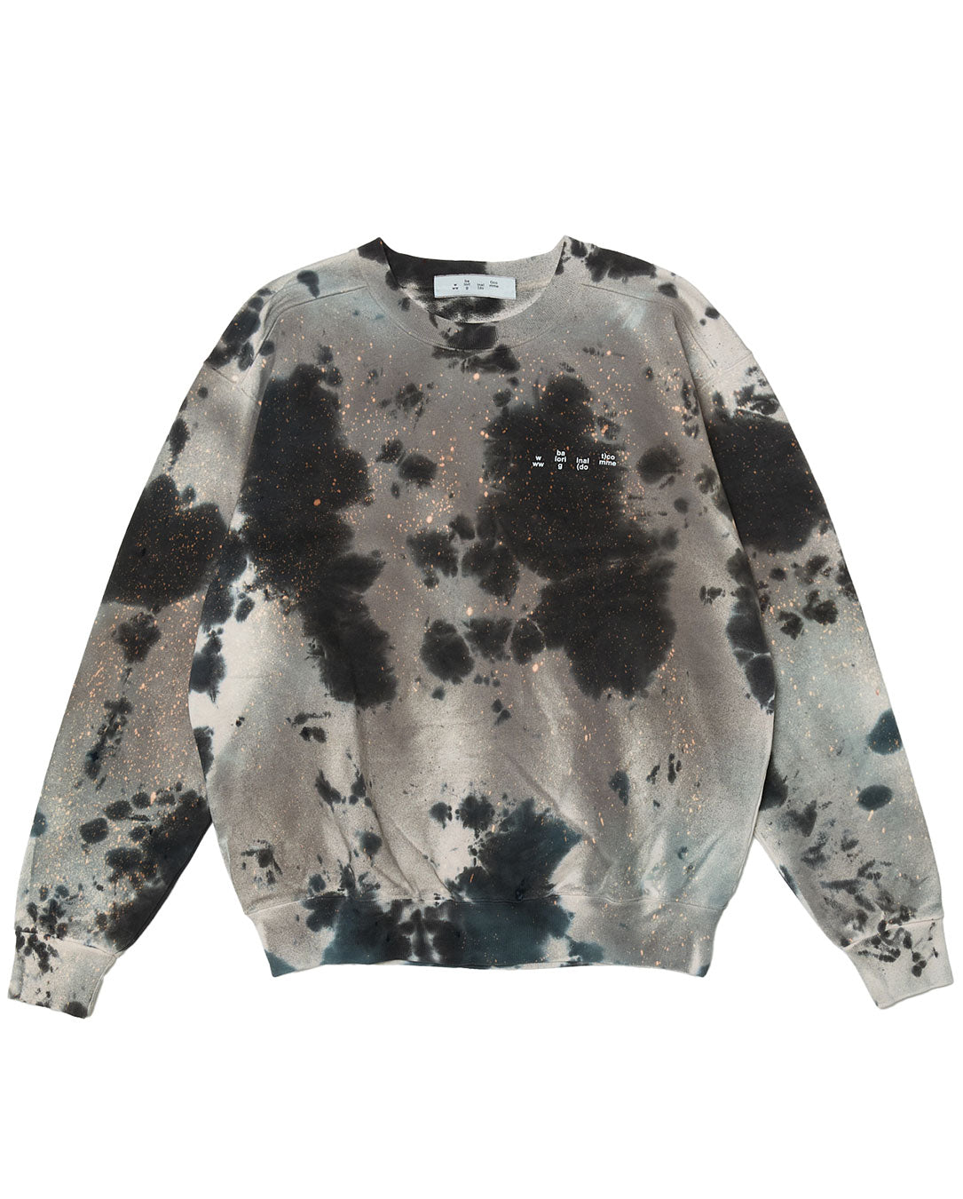 Logo Tie Dye Crew Sweat by Yukidye