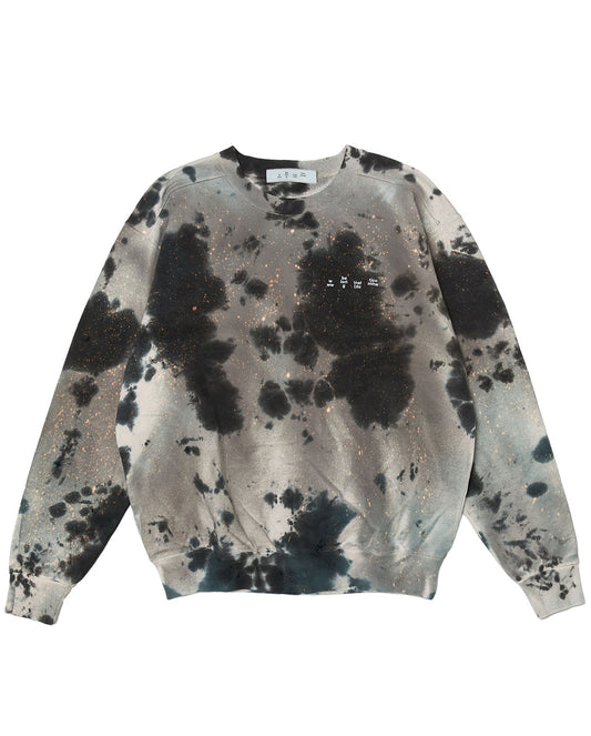 Logo Tie Dye Crew Sweat by Yukidye