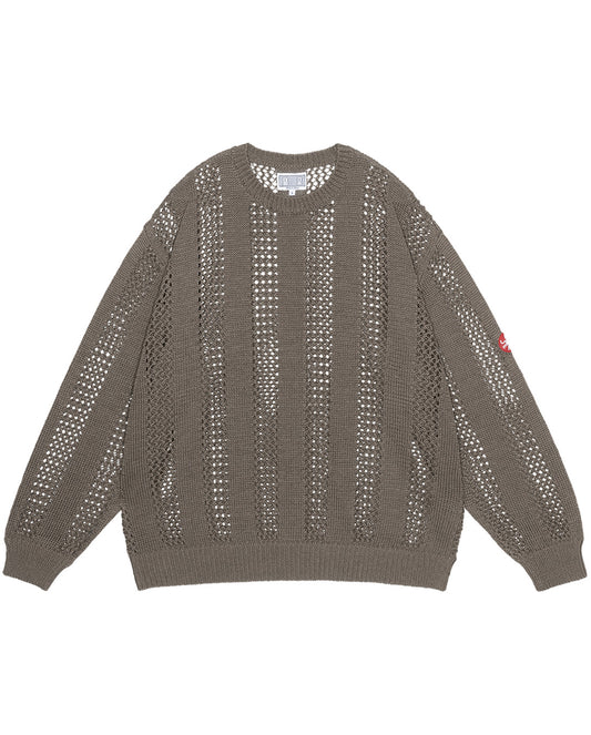Cotton Wale Stripe Knit khaki