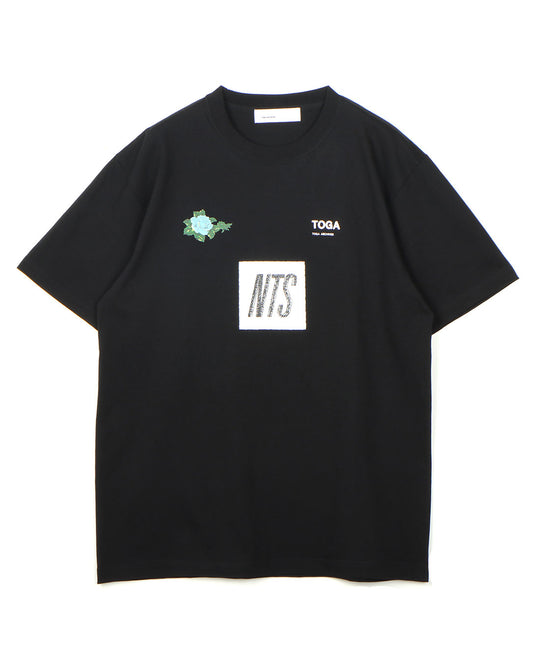 Logo print T-shirt TOGA×NTS black