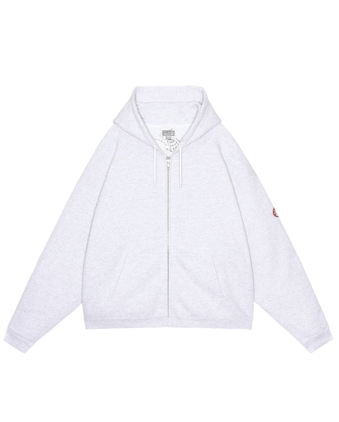 Solid Loose Zip Hoody