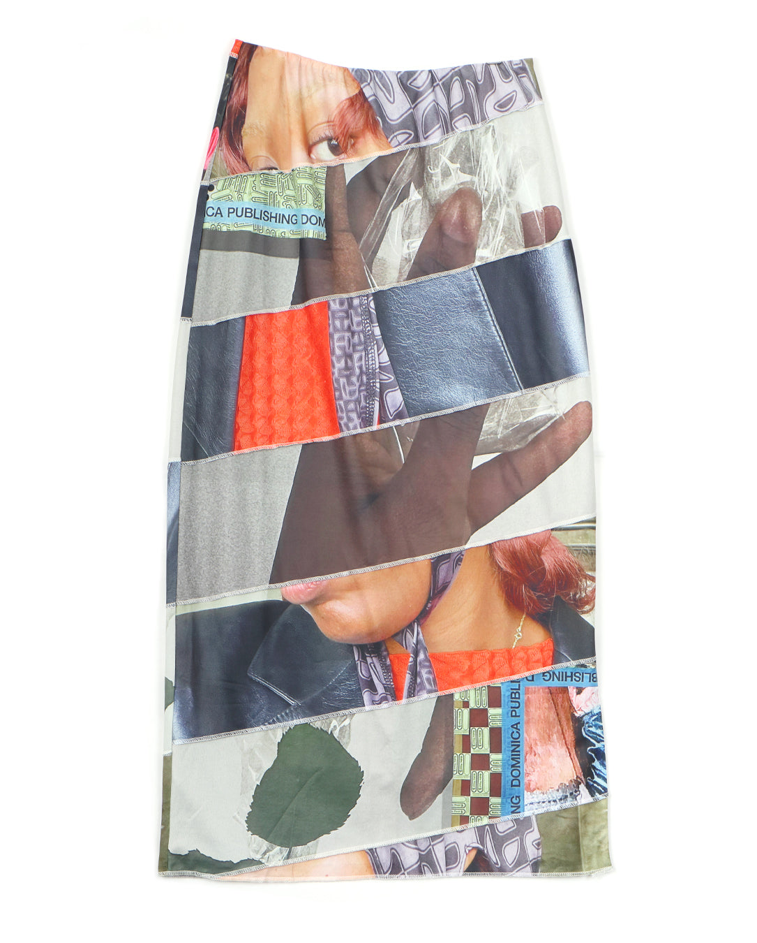 Selfie Scroll Stretch Skirt collage