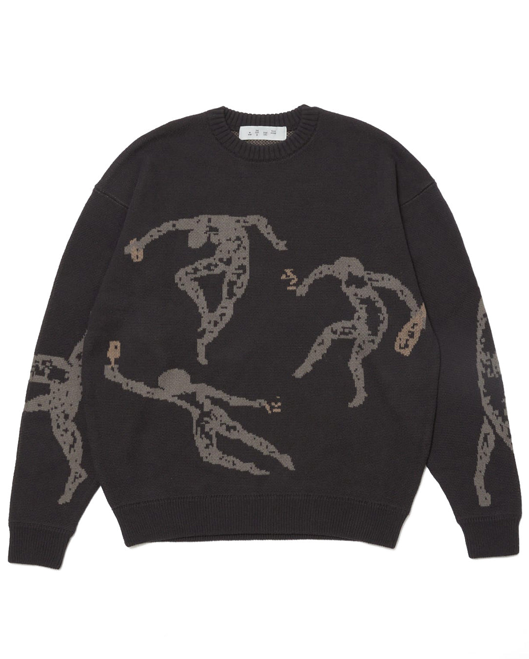 Jacquard Cotton Crewneck Sweater