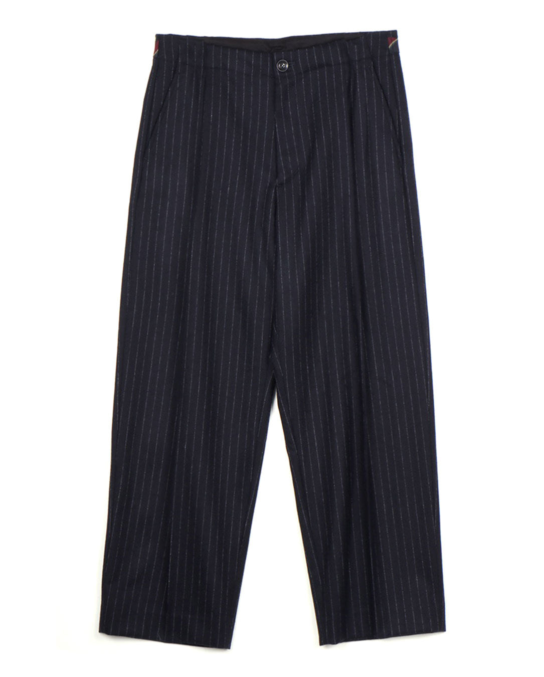 Wool Flannel Trousers navy st