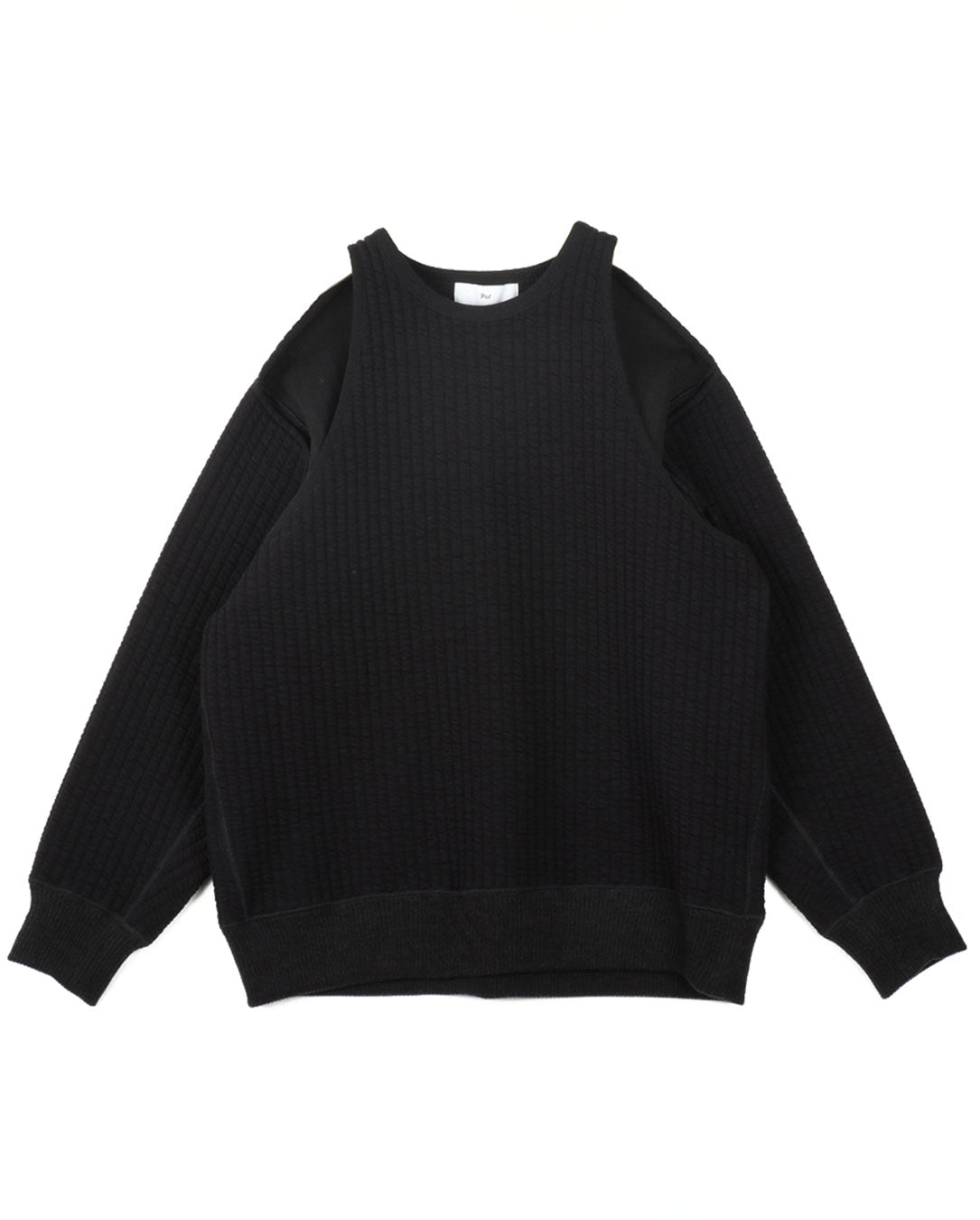 Off Shoulder Sweat black