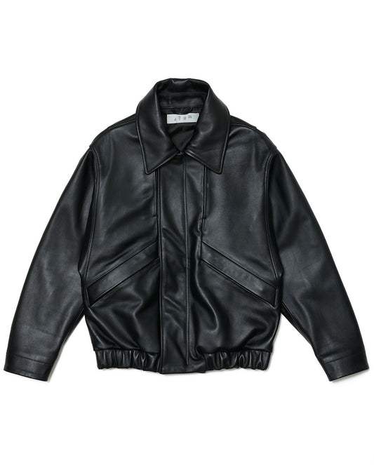 Leather Flight Bomber Jacket