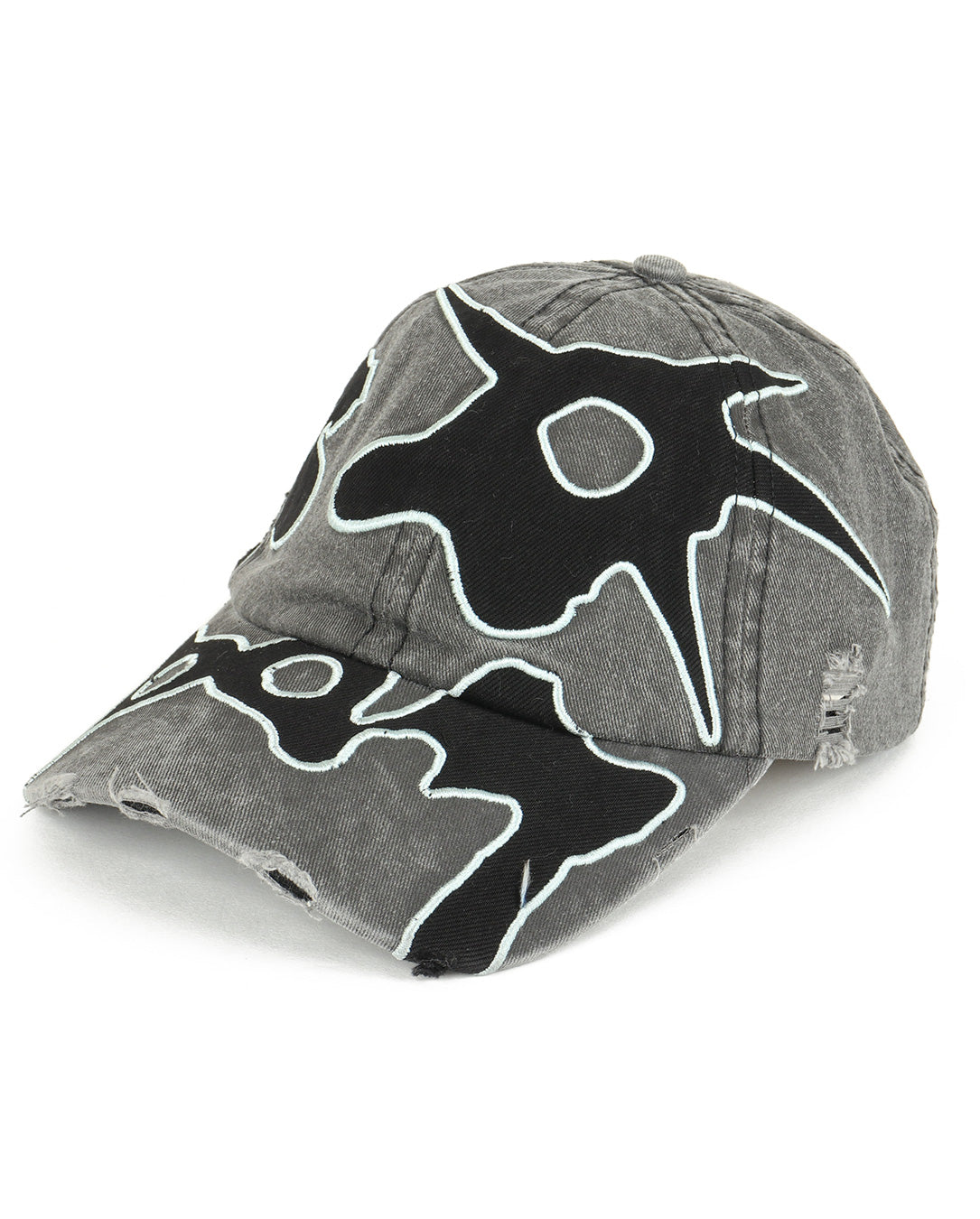 Locke Denim Applique Baseball Cap