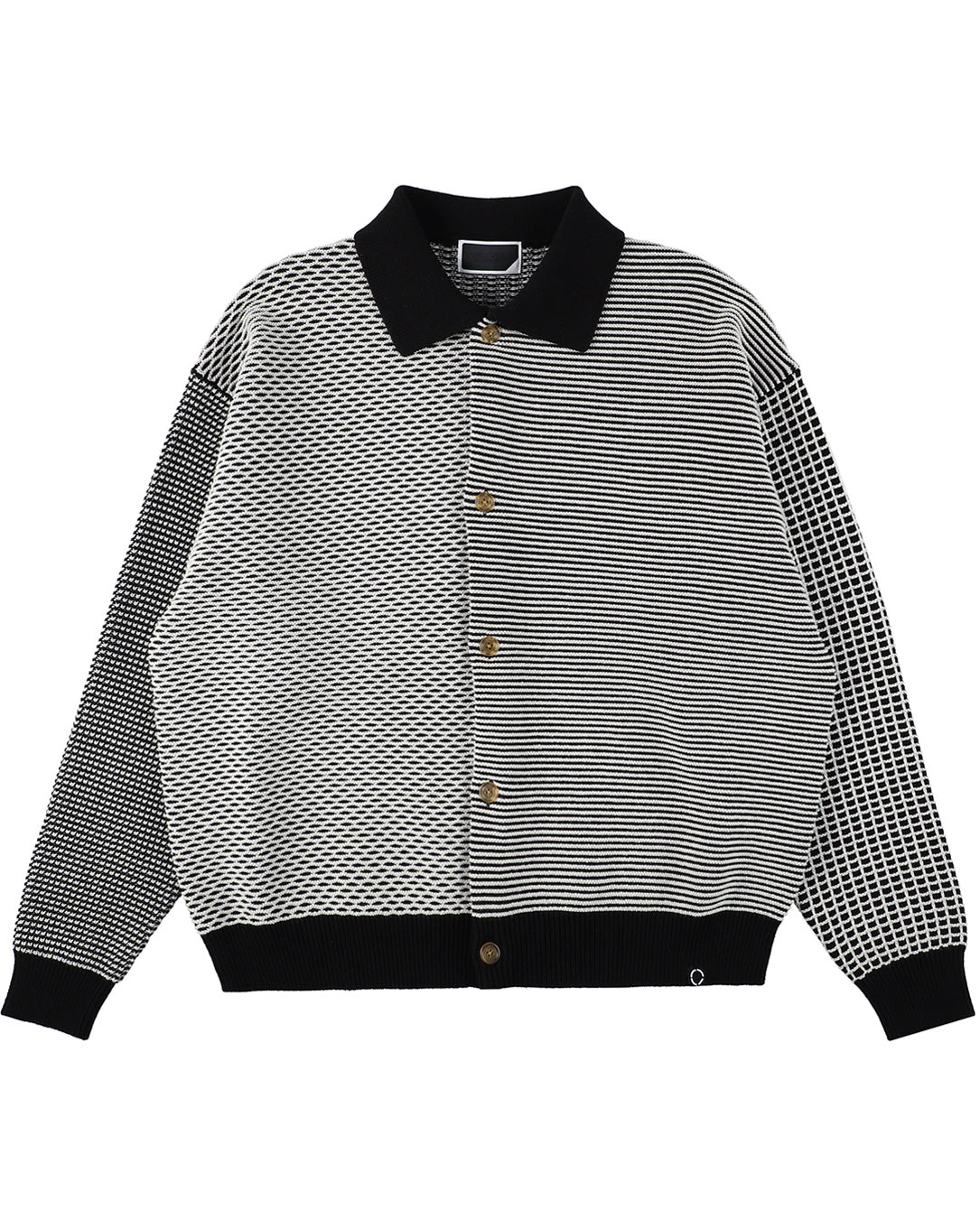 Multi Knit Shirt Jacket black