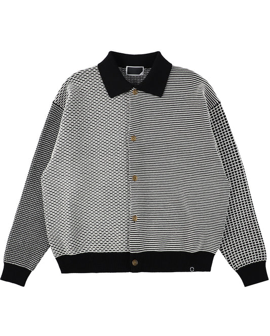 Multi Knit Shirt Jacket black